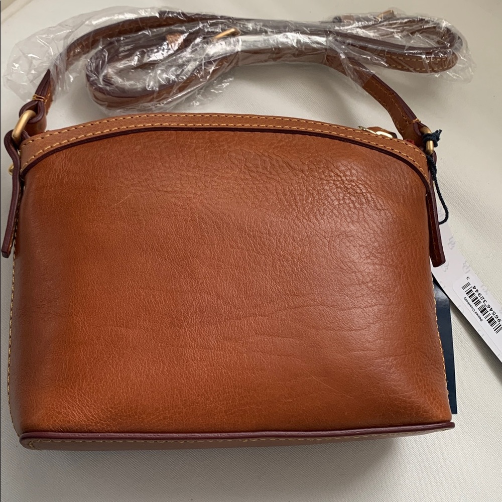 NWT - Dooney & Bourke Florentine Leather Domed Crossbody Bag in Natural - Picture 4 of 4